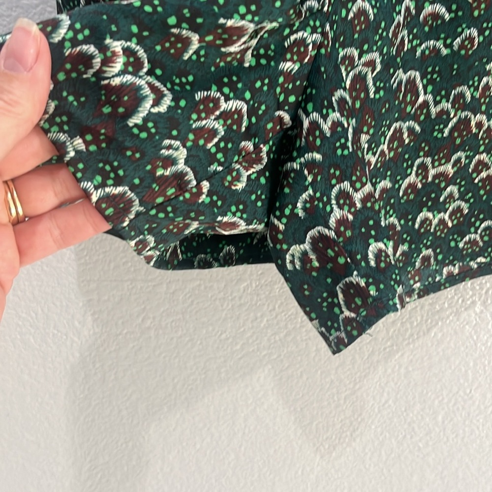 Anthropologie Scotch & Soda green printed shorts size medium - Picture 2 of 6